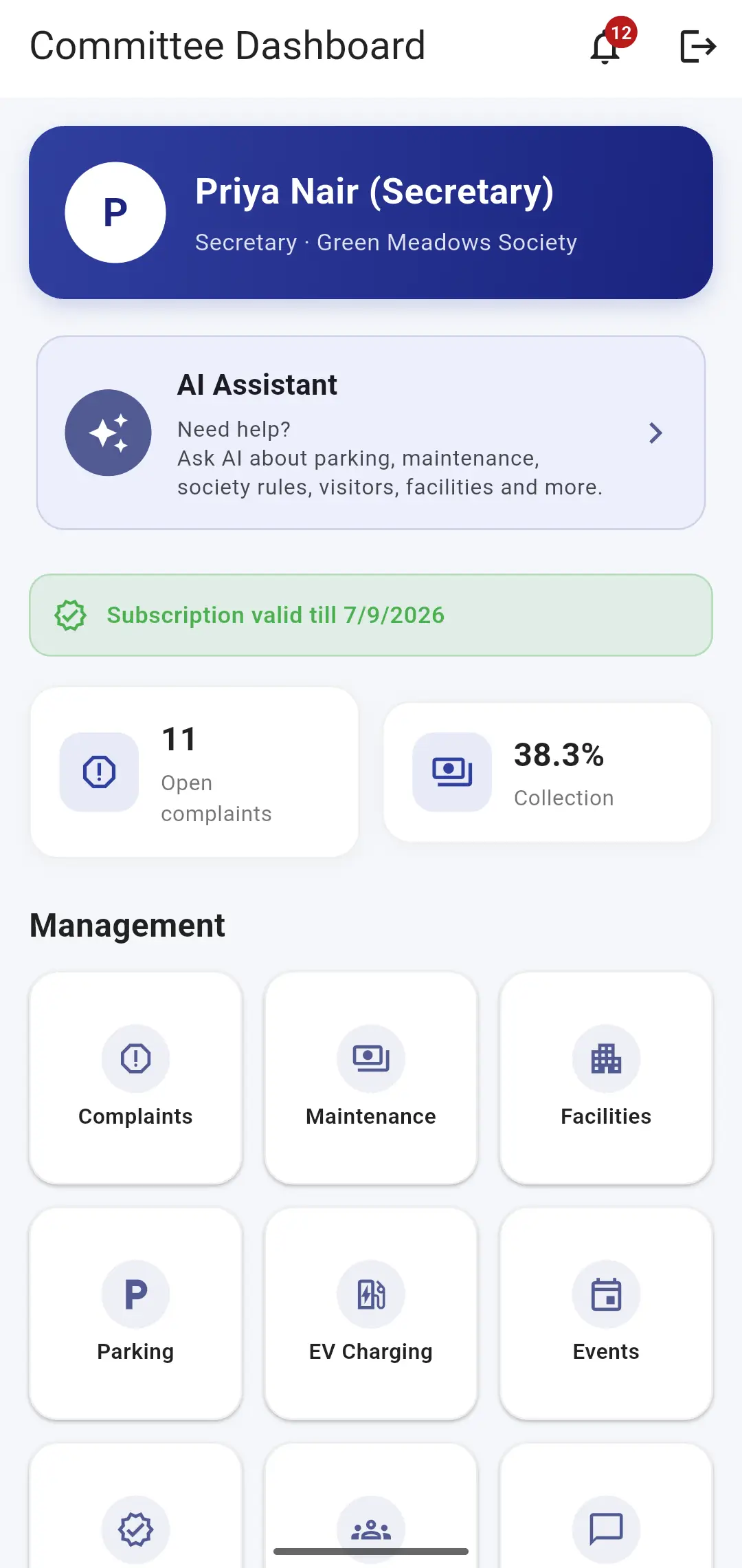 NeighbourOS dashboard